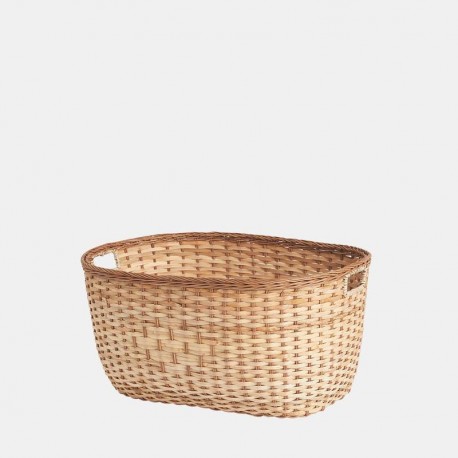 TUSCAN RATTAN LAUNDRY BASKET- medium