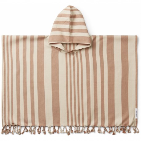 Roomie poncho - Tuscany rose/sandy