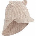 Gorm sun hat- Stripe Tuscany rose/sandy