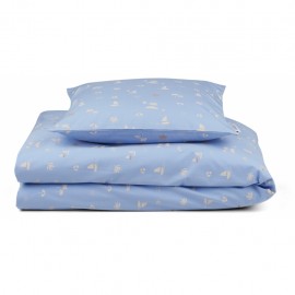 Ingeborg junior bedding - Seaside sky blue