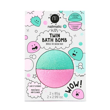 Twin Bathbomb- pink/lagoon