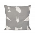 Cut Cushion - grey