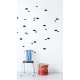 Mini Clouds Wallsticker - Black