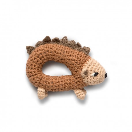 Crochet rattle, Twinkle the hedgehog