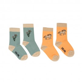 Socks Set - edelweiss & wild horse