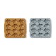 Sonny Ice Cube Tray 2 Pack - Dino caramel/blue