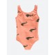 Coral Croco bathing suit