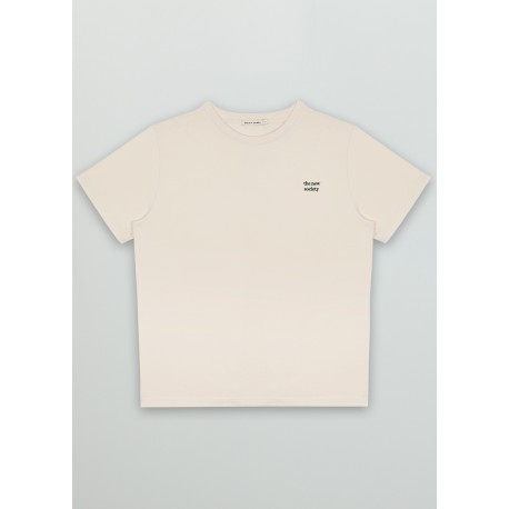 WOMAN LOGO TEE - off-white