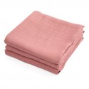 Muslins, 3 pcs., blossom pink