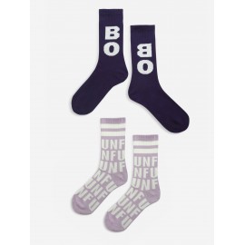 Bobo and Fun long socks pack - rose