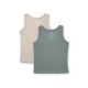 Faris tank top - pack of 2 - blue/sandy