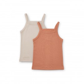 Naomi singlet - pack of 2 - tuscany/sandy