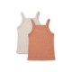 Naomi singlet - pack of 2 - tuscany/sandy