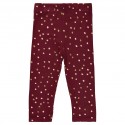 Festive baby leggings - Cabernet