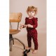 Festive baby leggings - Cabernet