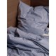 Check Bedding - Single size - blue/chocolate