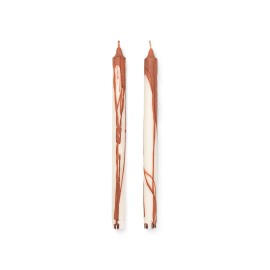 Dryp candles - rust - set of 2