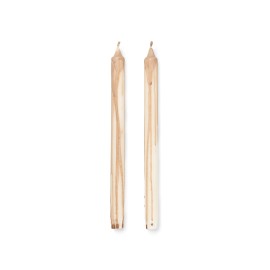 Dryp candles - beige - set of 2