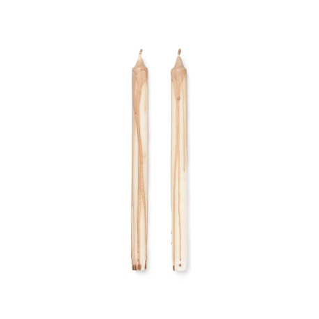 Dryp candles - beige - set of 2