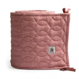 Quilted Baby bumper, blossom pink