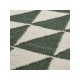 Berlin rug - triangle hunter green