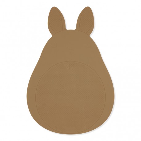 Silicone bath mat bunny - almond