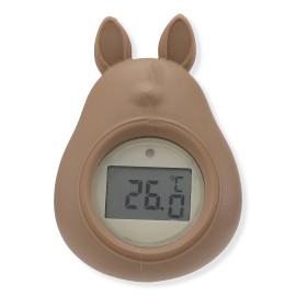 Bunny bath thermometer - almond