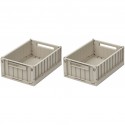 Weston storage box S - 2pack - sandy