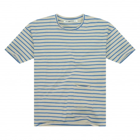 Oversized T -Shirt Stripe Fountain