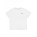 WOMAN LOGO TEE - white/navy