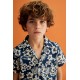 Hibiscus boy shirt