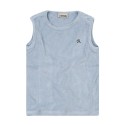 Basic blue fog tank top terry