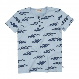 Waves - henley short sleeve