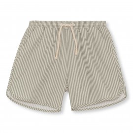 Asnou swimshorts - printed stripe oak