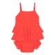 Manuca frill swimsuit - fiery red