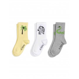 3-pack Zebra Socks