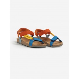 Colour block sandals