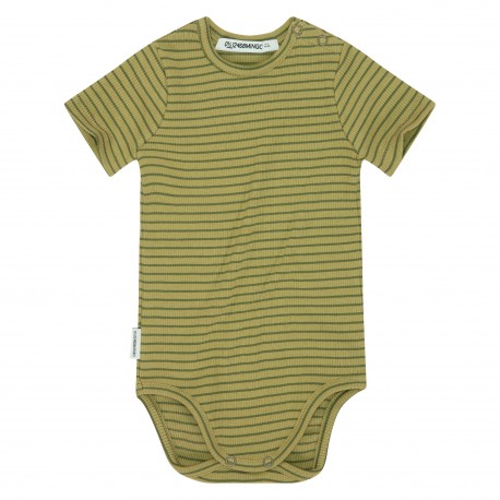 Bodysuit avocado stripe