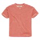 T-shirt toweling - stripe pomegranate