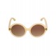 Round Sunglasses - beige