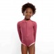 Garnet Ribbed Swimsuit