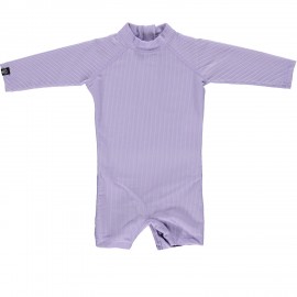 Lavender Ribbed Baby Swimsuit