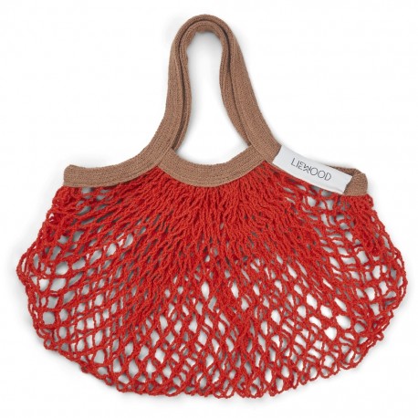 Minni mesh tote bag - Apple red