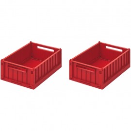 Weston storage box S - 2pack - apple red