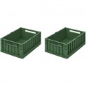 Weston storage box M - 2pack - garden green