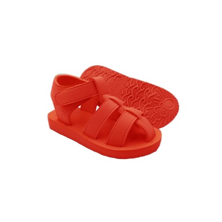 Sable sandals - fiery red