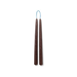 Dipped Candles - Set of 2 - Brown