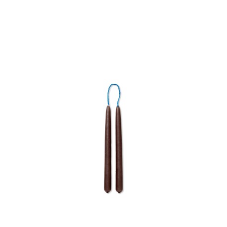 Dipped Candles - Set of 8 - Brown