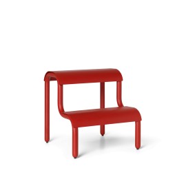 Up step stool - poppy red