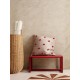 Dot Tufted Cushion - Camel/red